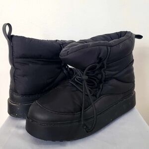 Zara Kassyl Nylon Flat Drawstring Ankle Boots - Limited Edition